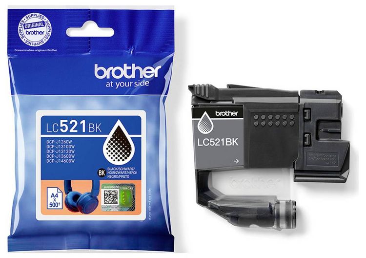 Produktbild: Brother Druckerpatrone LC521BK - Schwarz - original - K Original Schwarz LC521BK