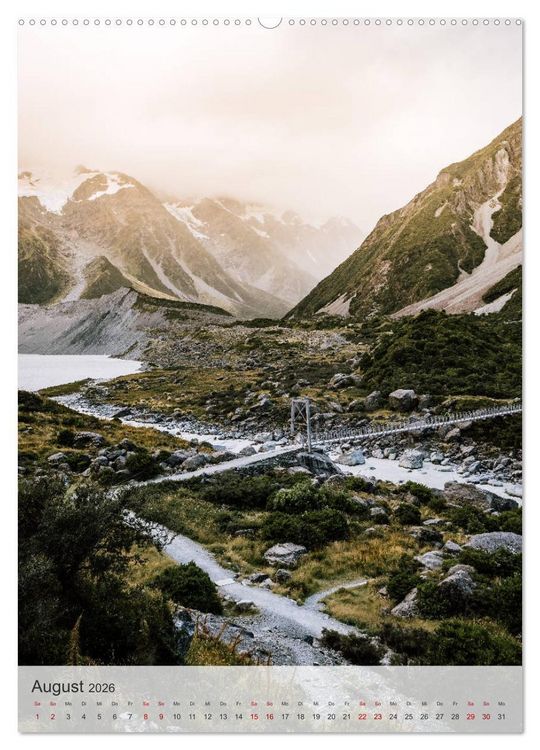 Produktbild: Neuseeland entdecken (hochwertiger Premium Wandkalender 2026 DIN A2 hoch), Kunstdruck in Hochglanz