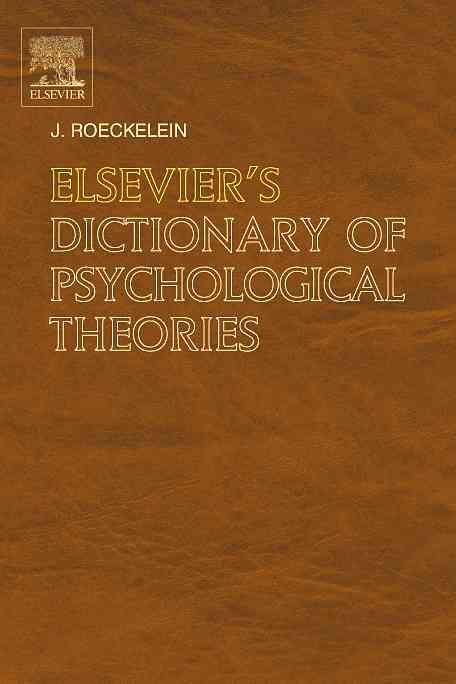 Produktbild: Elsevier's Dictionary of Psychological Theories