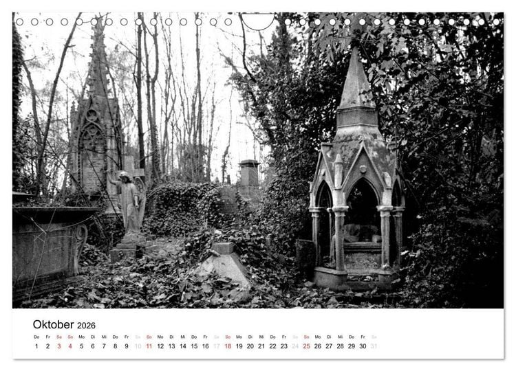 Produktbild: Highgate Cemetery London (Wandkalender 2026 DIN A4 quer), CALVENDO Monatskalender