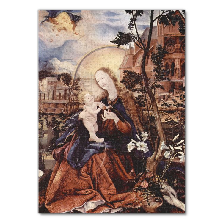 Produktbild: Lais Puzzle Mathis Gothart Gr&uuml;newald - Aschaffenburger Altar, Mitteltafel: Maria mit Kind (Stuppacher-Madonna) 1000 Teile