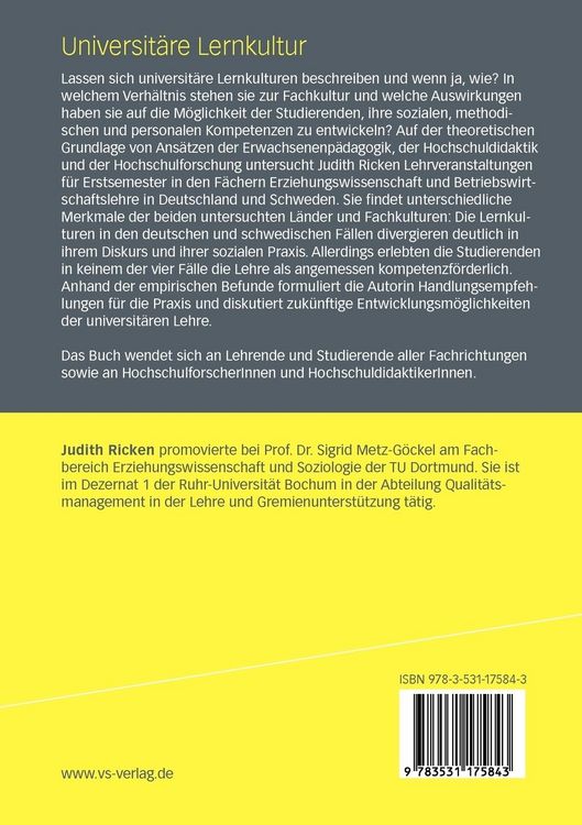 Produktbild: Universit&auml;re Lernkultur