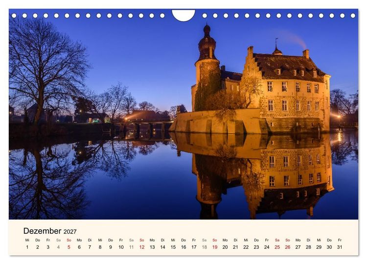 Produktbild: Schl&ouml;sser und Burgen in NRW (Wandkalender 2027 DIN A4 quer), CALVENDO Monatskalender