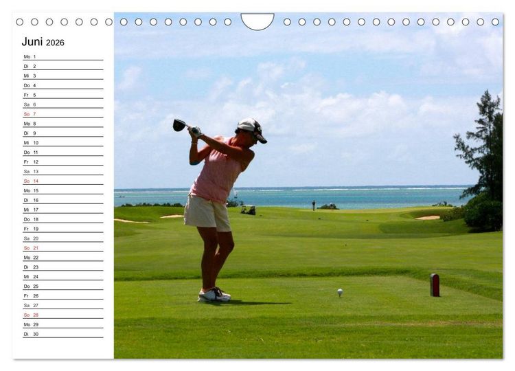 Produktbild: Abenteuer Golfspielen. Impressionen (Wandkalender 2026 DIN A4 quer), CALVENDO Monatskalender