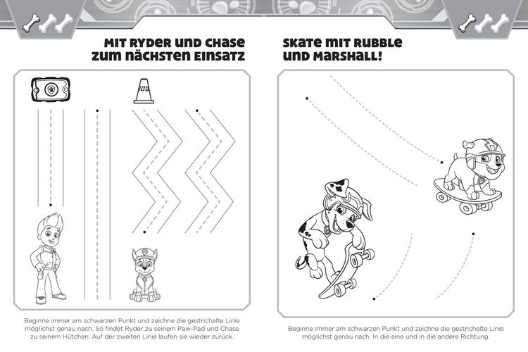 Produktbild: PAW Patrol Vorschulbuch Schwung&uuml;bungen