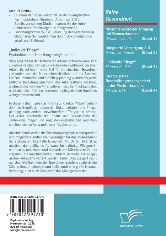 Produktbild: "Indirekte Pflege": Evaluation und Handlungsm&ouml;glichkeiten