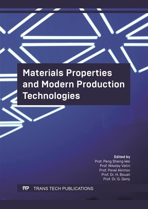 Produktbild: Materials Properties and Modern Production Technologies