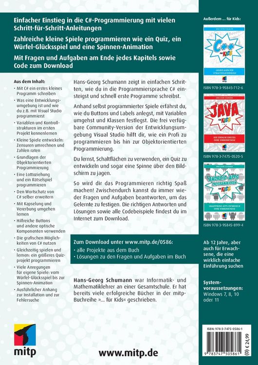 Produktbild: C# f&uuml;r Kids