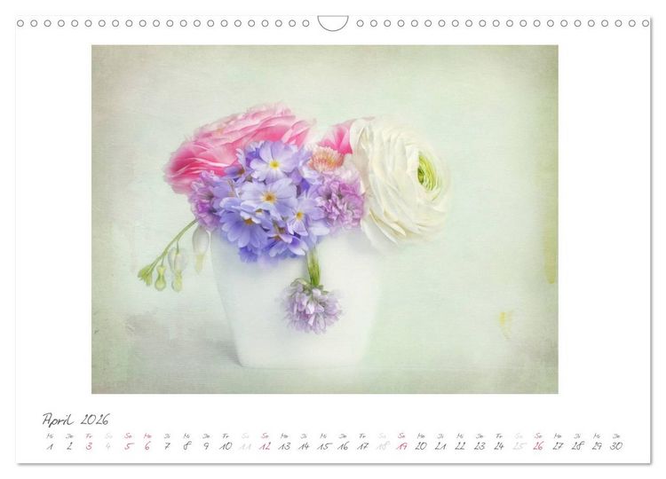 Produktbild: Vintage Flowers (Wandkalender 2026 DIN A3 quer), CALVENDO Monatskalender
