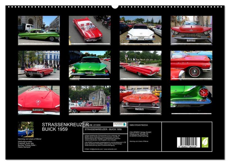 Produktbild: STRASSENKREUZER - BUICK 1959 (hochwertiger Premium Wandkalender 2026 DIN A2 quer), Kunstdruck in Hochglanz