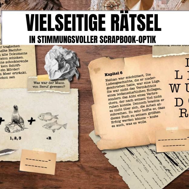 Produktbild: Das paranormale R&auml;tselbuch &ndash; 10 Stories zum Gruseln und R&auml;tseln
