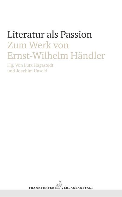 Produktbild: Literatur als Passion