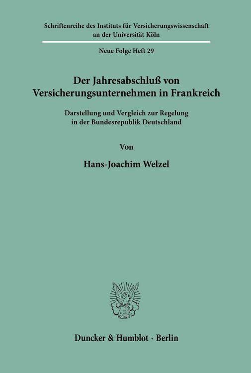 Produktbild: Der Jahresabschlu&szlig; von Versicherungsunternehmen in Frankreich.