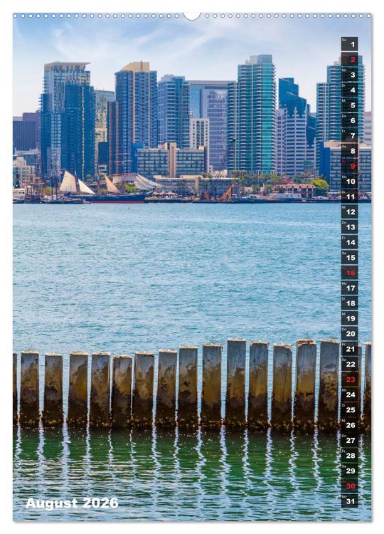 Produktbild: SAN DIEGO K&uuml;stenmetropole mit Flair (Wandkalender 2026 DIN A2 hoch), CALVENDO Monatskalender