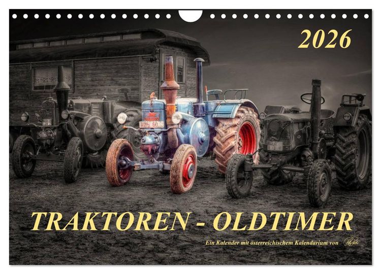 Produktbild: Traktoren - Oldtimer (Wandkalender 2026 DIN A4 quer), CALVENDO Monatskalender