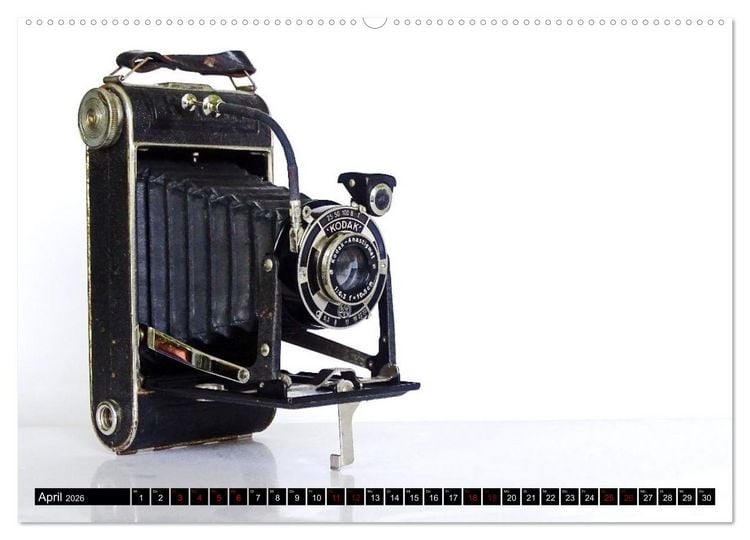 Produktbild: Alte Fotoapparate - Kameras von Kodak der Jahre 1905 bis 1977 (hochwertiger Premium Wandkalender 2026 DIN A2 quer), Kunstdruck in Hochglanz