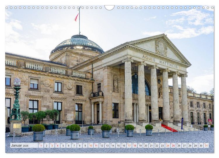 Produktbild: Wiesbaden Impressionen (Wandkalender 2026 DIN A3 quer), CALVENDO Monatskalender