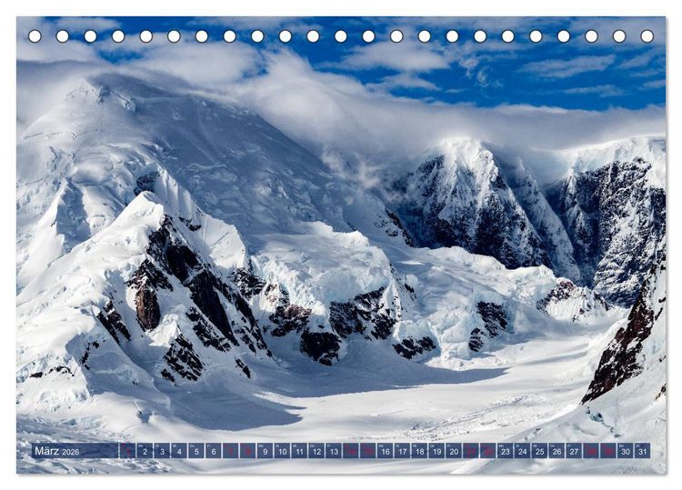 Produktbild: Antarktis Gletscher, Robben, Pinguine (Tischkalender 2026 DIN A5 quer), CALVENDO Monatskalender