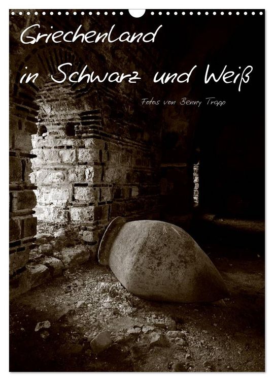 Produktbild: Griechenland in Schwarz und Wei&szlig; (Wandkalender 2026 DIN A3 hoch), CALVENDO Monatskalender