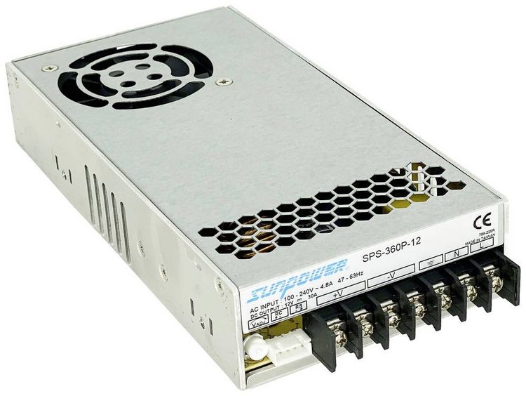 Produktbild: Dehner Elektronik SPS 360P-12 (12VDC) Industrienetzteil 12 V/DC 30A 360W