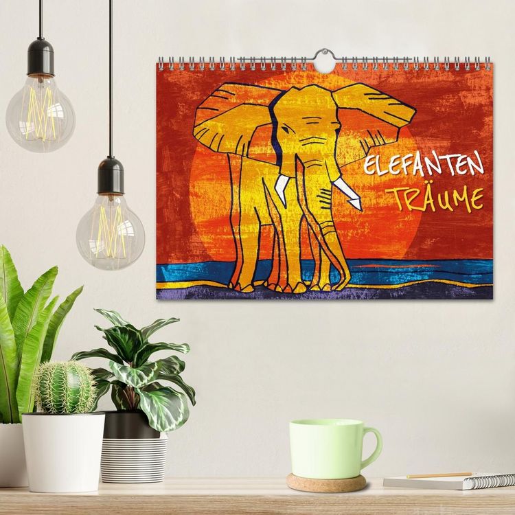 Produktbild: Elefanten-Tr&auml;ume (Wandkalender 2027 DIN A4 quer), CALVENDO Monatskalender