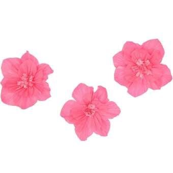 Produktbild: Krepppapier Bl&uuml;ten, Neon Pink, S,