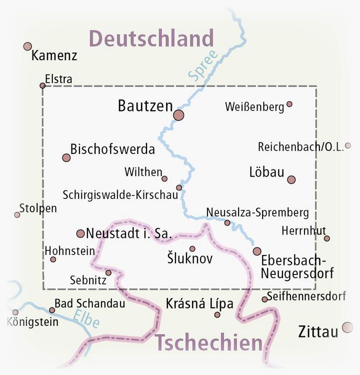 Produktbild: Oberlausitzer Bergland, Bautzen - Neustadt i.S.