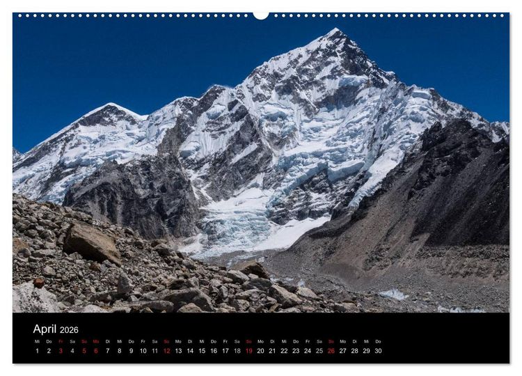 Produktbild: Everest-Nationalpark (hochwertiger Premium Wandkalender 2026 DIN A2 quer), Kunstdruck in Hochglanz