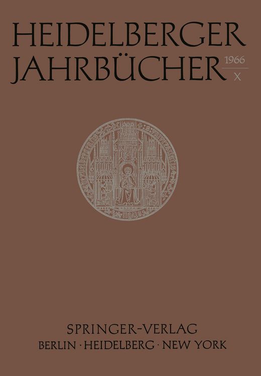 Produktbild: Heidelberger Jahrb&uuml;cher X