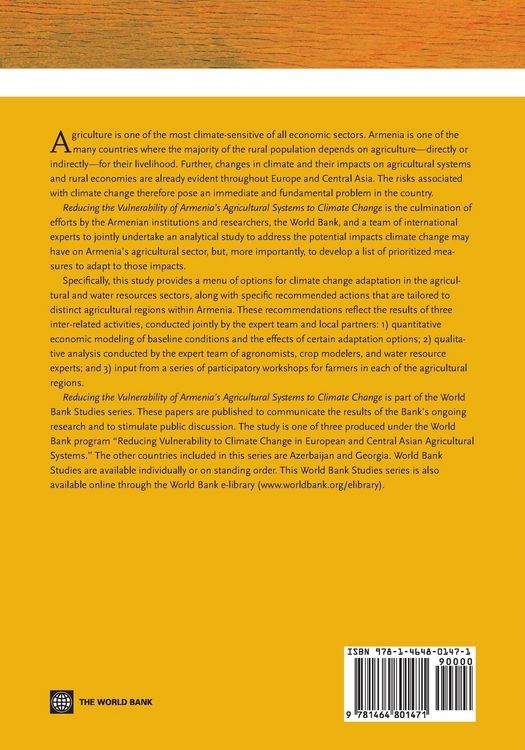 Produktbild: Reducing the Vulnerability of Armenia's Agricultural Systems to Climate Change