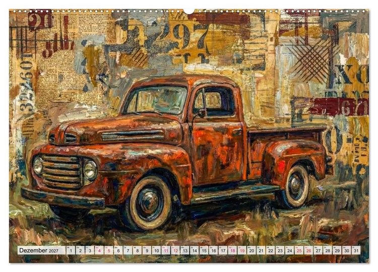 Produktbild: Patina und PS (hochwertiger Premium Wandkalender 2027 DIN A2 quer), Kunstdruck in Hochglanz
