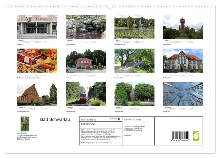Produktbild: Bad Schwartau (hochwertiger Premium Wandkalender 2026 DIN A2 quer), Kunstdruck in Hochglanz