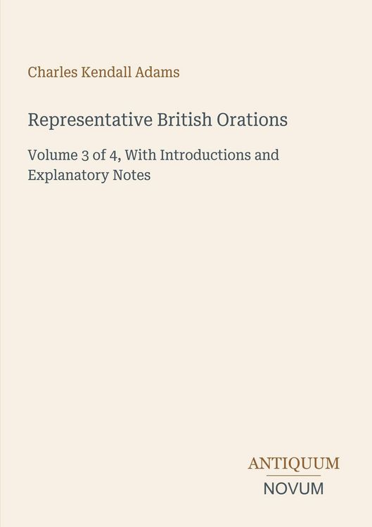 Produktbild: Representative British Orations