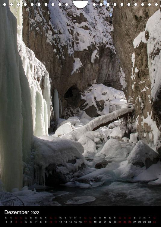 Produktbild: Impressionen aus der Partnachklamm (Wandkalender 2022 DIN A4 hoch)