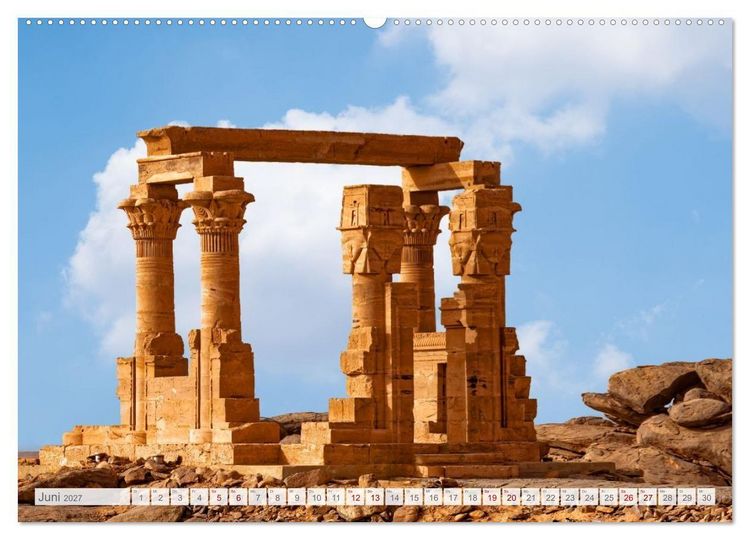Produktbild: Monumente der Ewigkeit - von Wesiren bis zu C&auml;saren in &Auml;gypten (hochwertiger Premium Wandkalender 2027 DIN A2 quer), Kunstdruck in Hochglanz