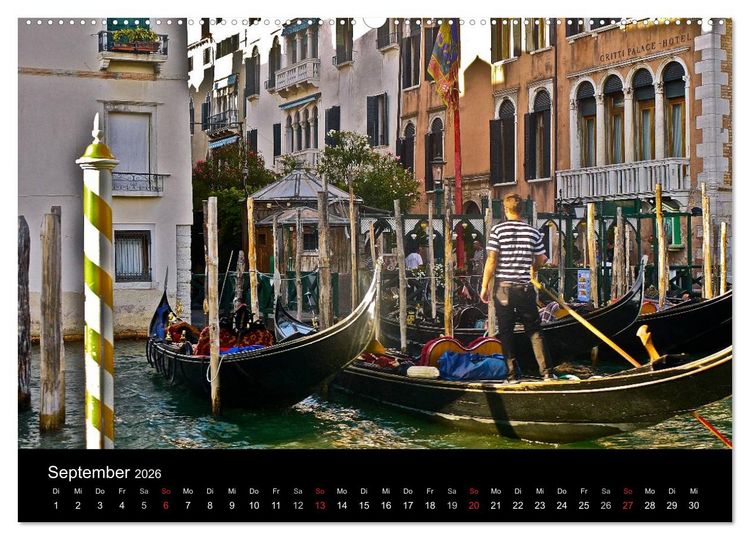 Produktbild: Venedig 2026 (Wandkalender 2026 DIN A2 quer), CALVENDO Monatskalender
