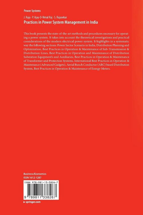 Produktbild: Practices in Power System Management in India