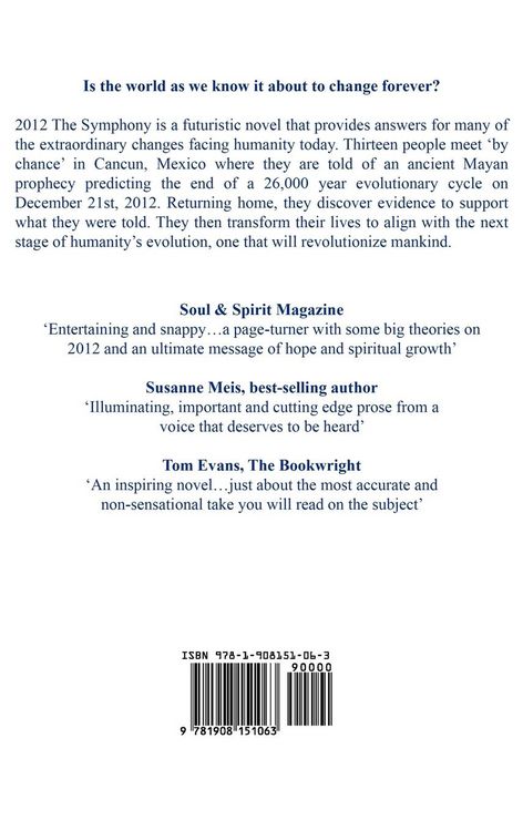 Produktbild: 2012 the Symphony - A Novel about Global Transformation