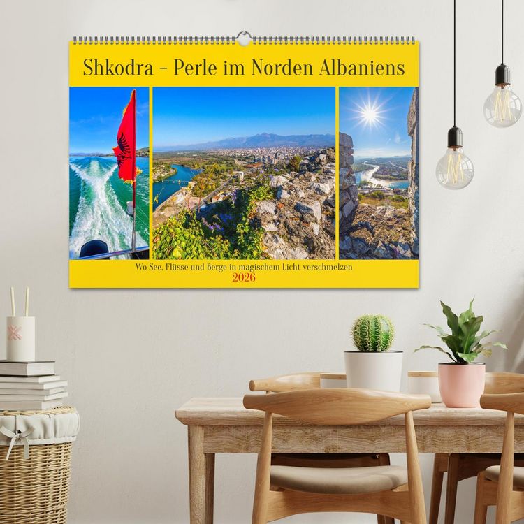 Produktbild: Shkodra &ndash; Perle im Norden Albaniens (Wandkalender 2026 DIN A2 quer), CALVENDO Monatskalender
