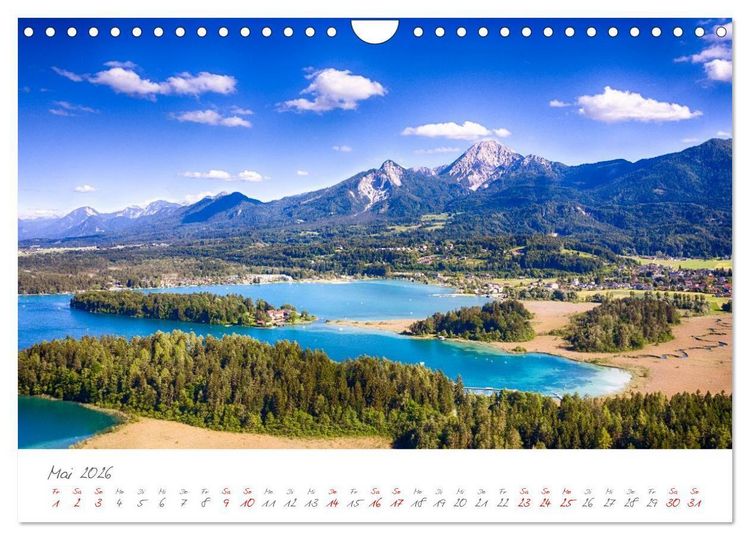 Produktbild: Der wundersch&ouml;ne Faaker See in K&auml;rnten (Wandkalender 2026 DIN A4 quer), CALVENDO Monatskalender