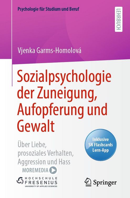 Produktbild: Sozialpsychologie der Zuneigung, Aufopferung und Gewalt