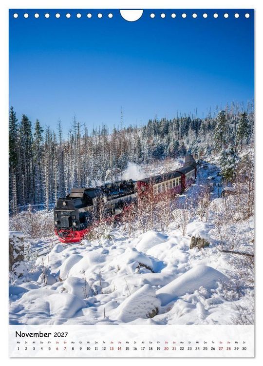 Produktbild: Mit der Dampflok durch den Harz (Wandkalender 2027 DIN A4 hoch), CALVENDO Monatskalender