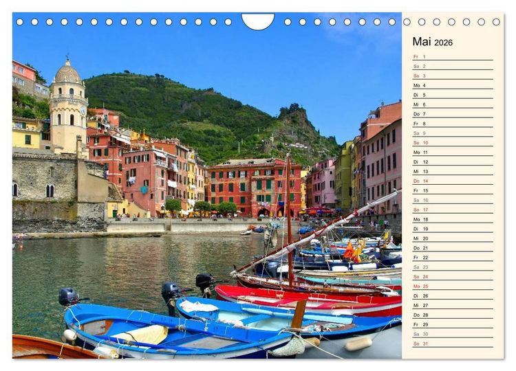 Produktbild: Urlaub an der Italienischen Riviera (Wandkalender 2026 DIN A4 quer), CALVENDO Monatskalender