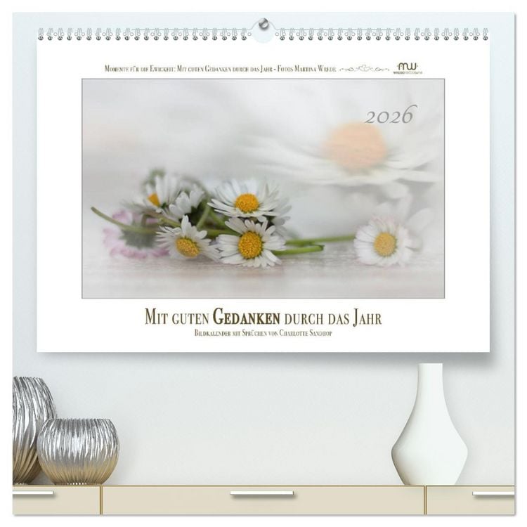 Produktbild: Mit guten Gedanken durch das Jahr (hochwertiger Premium Wandkalender 2026 DIN A2 quer), Kunstdruck in Hochglanz