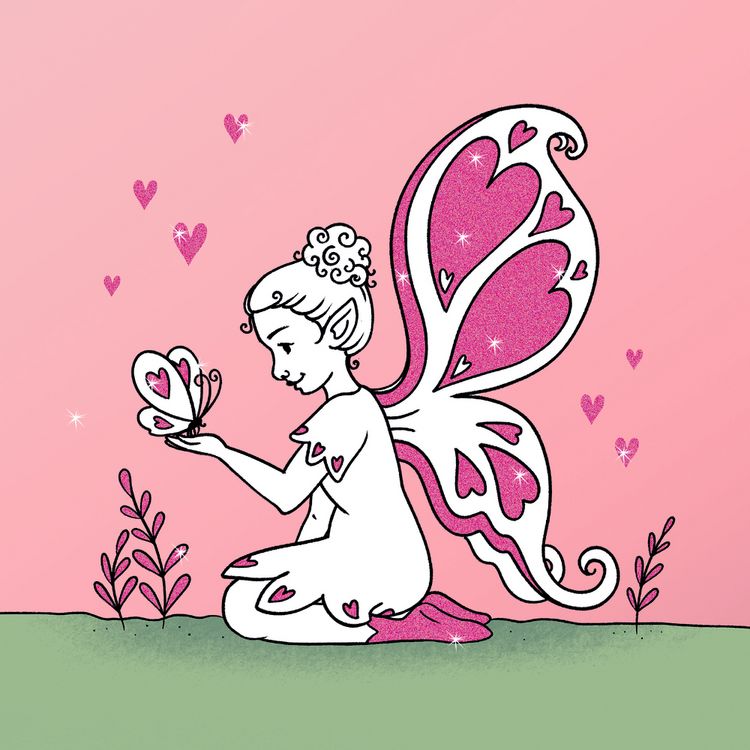 Produktbild: Glitzer-Malblock: Fantasy (100% selbst gemacht)