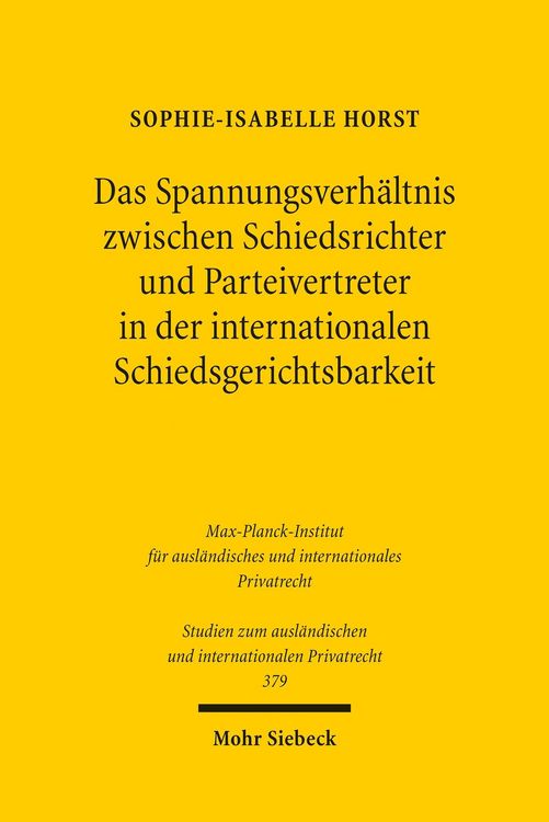 Produktbild: Das Spannungsverh&auml;ltnis zwischen Schiedsrichter und Parteivertreter in der internationalen Schiedsgerichtsbarkeit