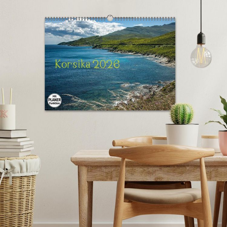 Produktbild: Korsika 2026 (Wandkalender 2026 DIN A3 quer), CALVENDO Monatskalender