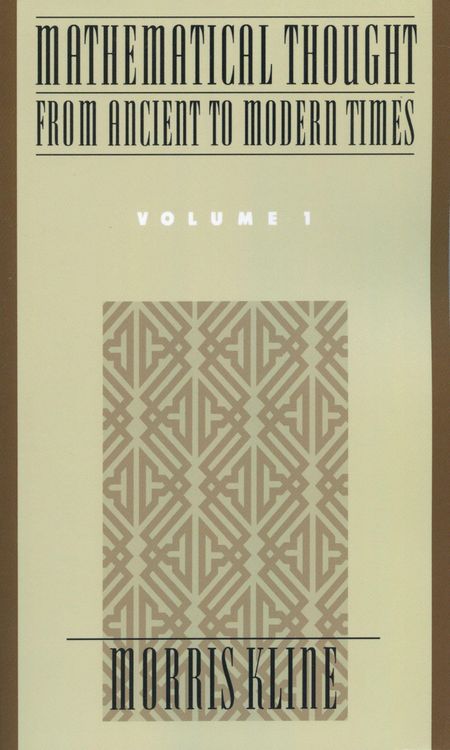 Produktbild: Mathematical Thought From Ancient to Modern Times, Volume 1
