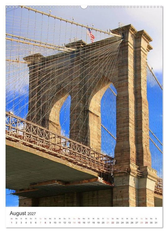 Produktbild: New York - sehenswertes Manhattan bei Tag und Nacht (hochwertiger Premium Wandkalender 2027 DIN A2 hoch), Kunstdruck in Hochglanz