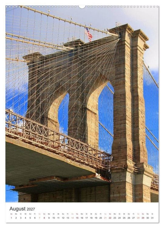 Produktbild: New York - sehenswertes Manhattan bei Tag und Nacht (Wandkalender 2027 DIN A2 hoch), CALVENDO Monatskalender